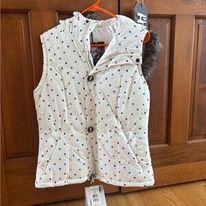 Burton Dryride Ski Vest - Graphic Patch with Multicolor Square Design - NWT